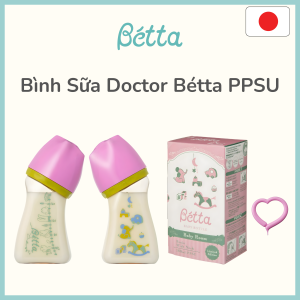 Bình Sữa Brain PPSU Cổ Rộng Baby Room 160ml Bétta
